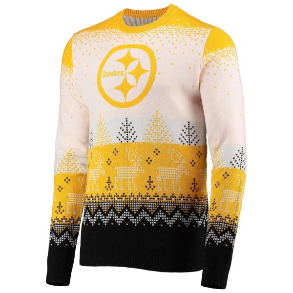 NFL Ugly Sweater XMAS Knit Pullover - Pittsburgh Steelers