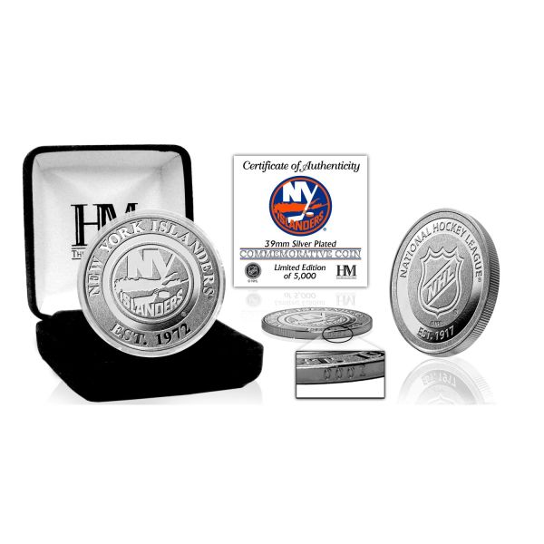 New York Islanders NHL Commemorative Coin (39mm) argenté