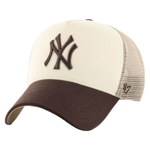 47 Brand Trucker Cap - OFFSIDE DT New York Yankees beige