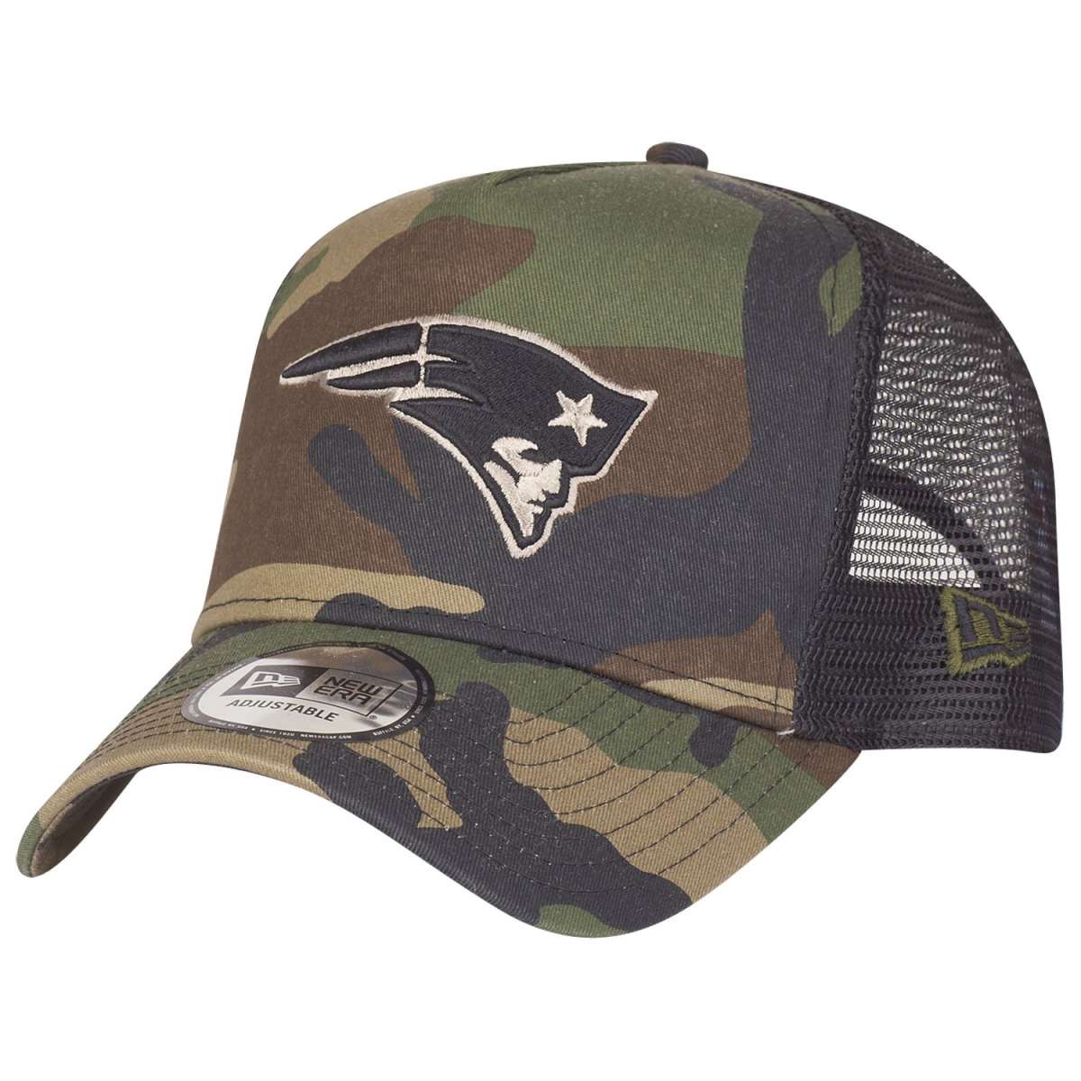 New Era Adjustable Trucker Cap - New England Patriots camo | Trucker | Caps | 59caps.com