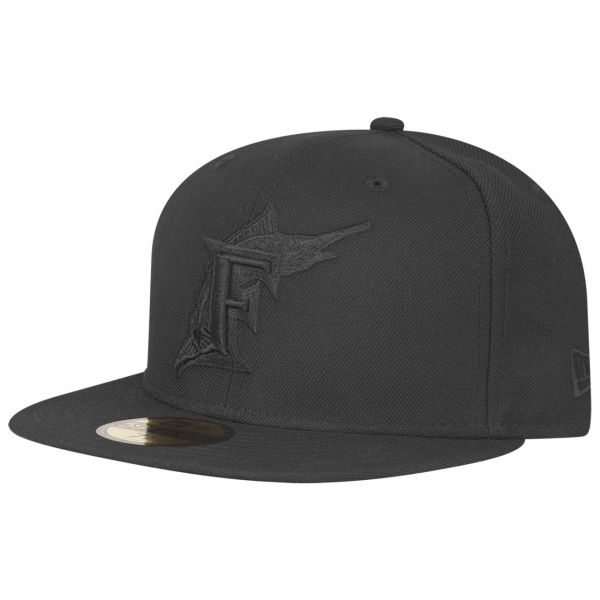 New Era 59Fifty Cap - MLB BLACK Florida Marlins Cooperstown