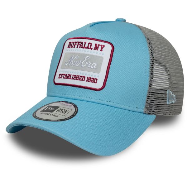 New Era A-Frame Trucker Cap - BRAND PATCH sky blue
