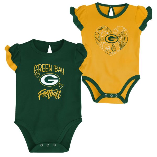 NFL Girls Infant 2pcs Bodysuit-Set Green Bay Packers
