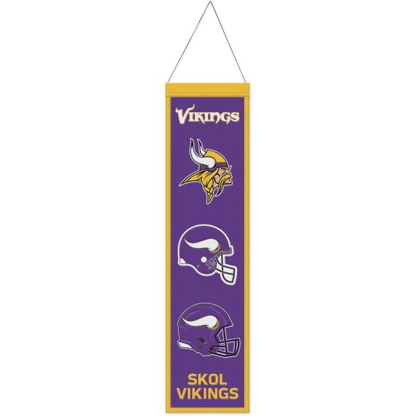 Minnesota Vikings EVOLUTION NFL Wool Banner 80x20cm