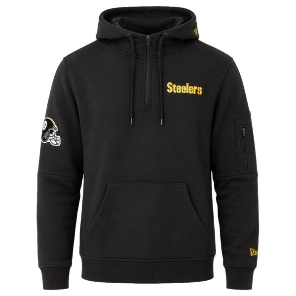 New Era Quarter Zip Hoody - NFL Pittsburgh Steelers