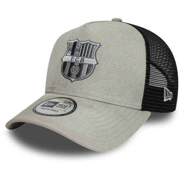 New Era Mesh Trucker Cap - FAUX SUEDE FC Barcelona grey
