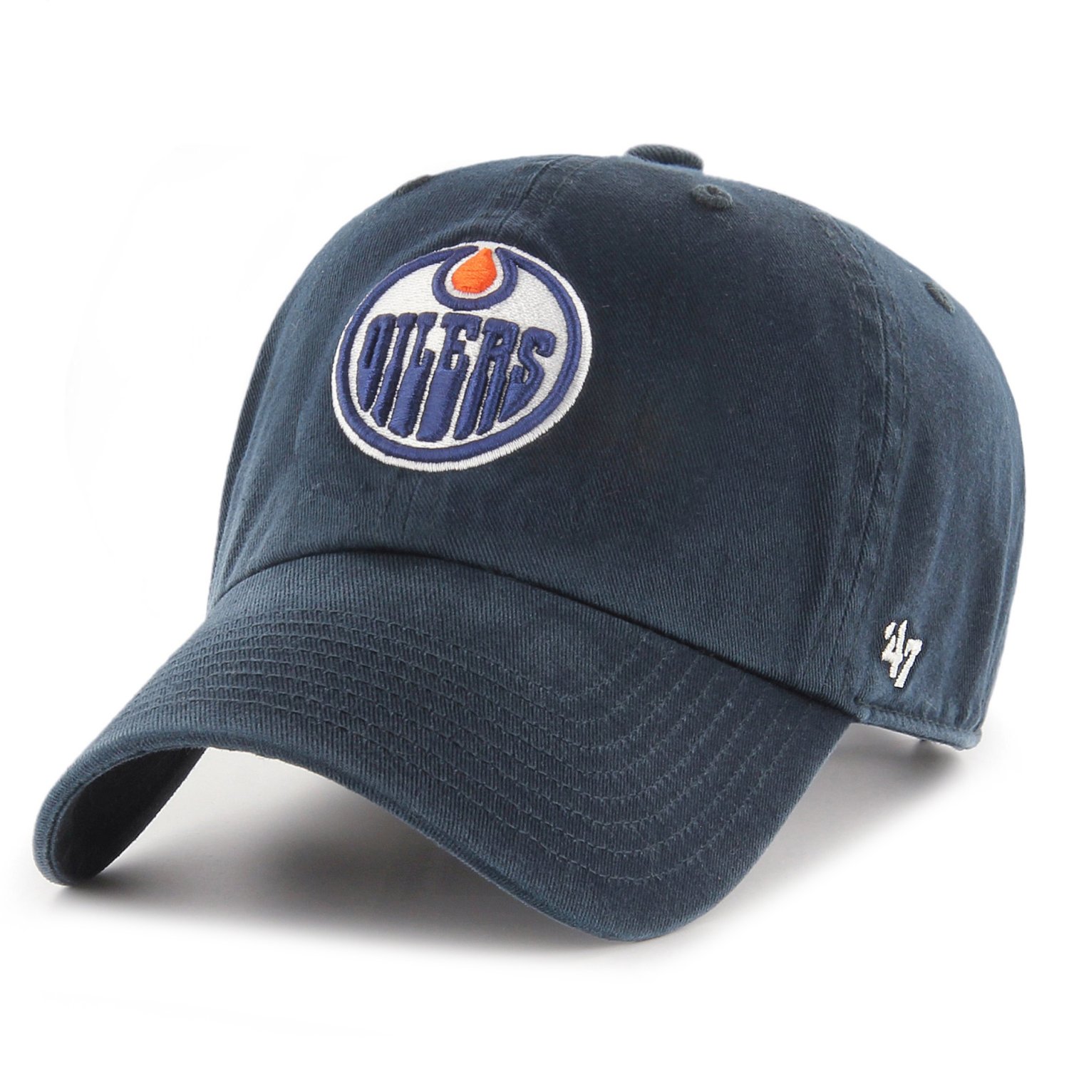 47 Brand Adjustable Cap - CLEAN UP Edmonton Oilers navy | Strapback ...