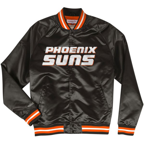M&N Lightweight Satin Jacket - Phoenix Suns black