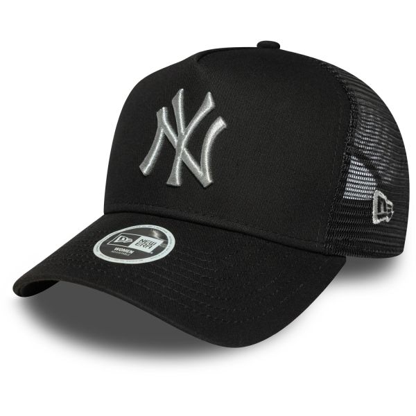 New Era Femme Trucker Cap - METALLIC New York Yankees noir