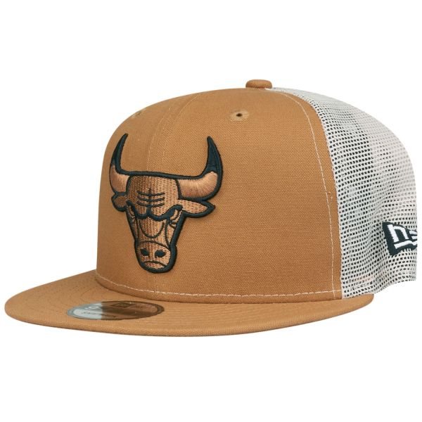 New Era 9Fifty Mesh Snapback Cap - Chicago Bulls khaki