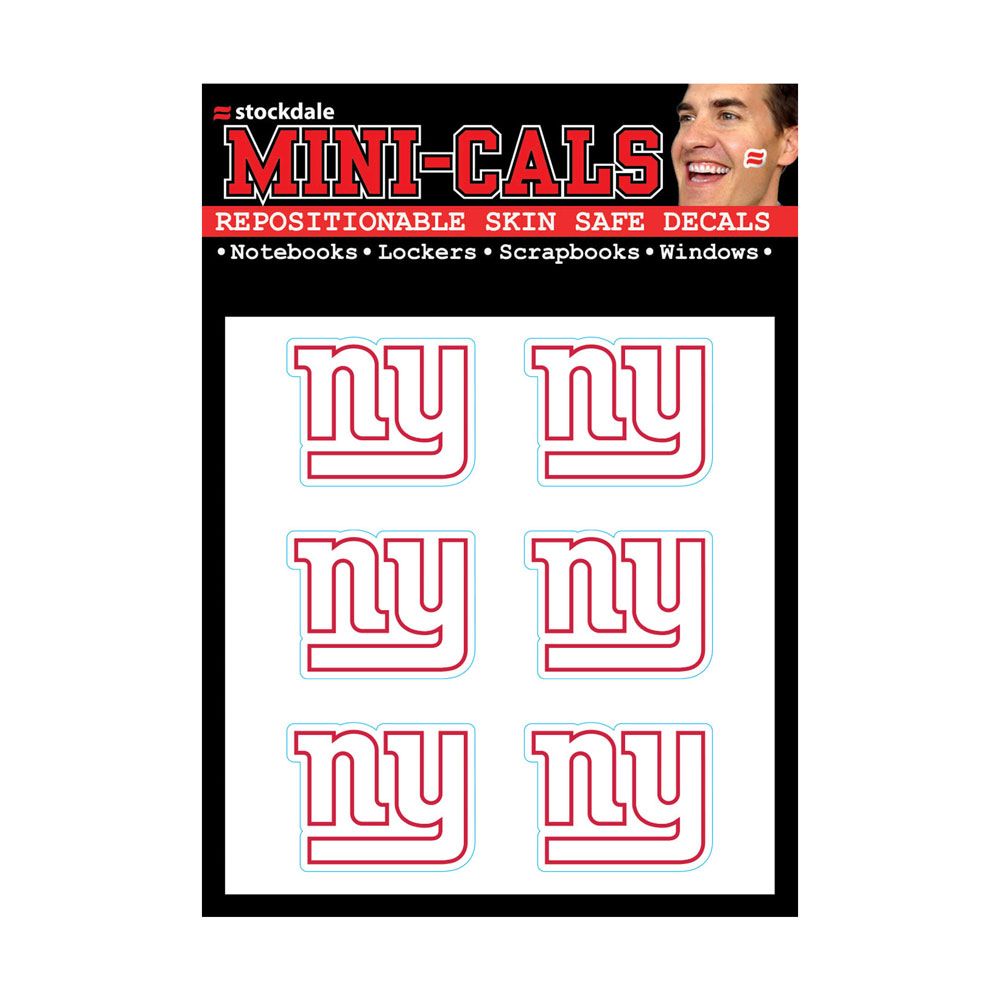 amfoo - Wincraft 6er Gesicht Aufkleber 3cm - NFL New York Giants