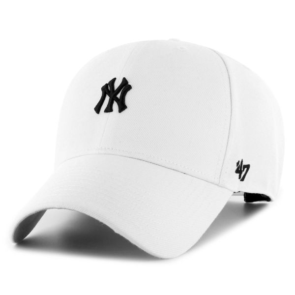 47 Brand Snapback Cap - BASE RUNNER New York Yankees blanc