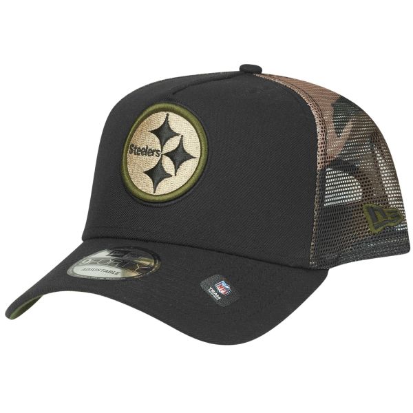 New Era Snapback Trucker Cap - Pittsburgh Steelers wood camo