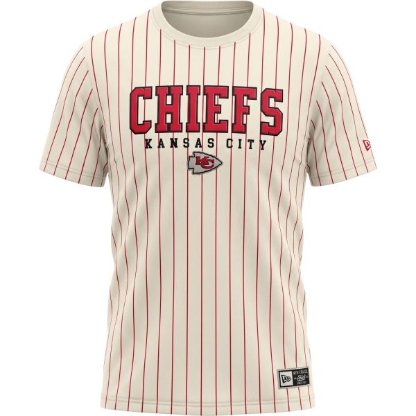 New Era PINSTRIPE Shirt - NFL Kansas City Chiefs beige