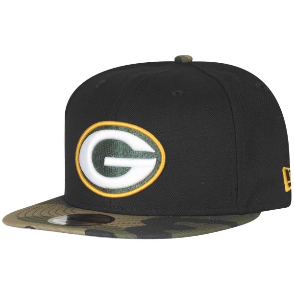 New Era 9Fifty Snapback Cap - Green Bay Packers black camo