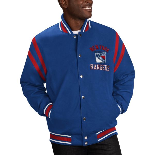 G-III New York Rangers NHL Tailback Varsity Jacket