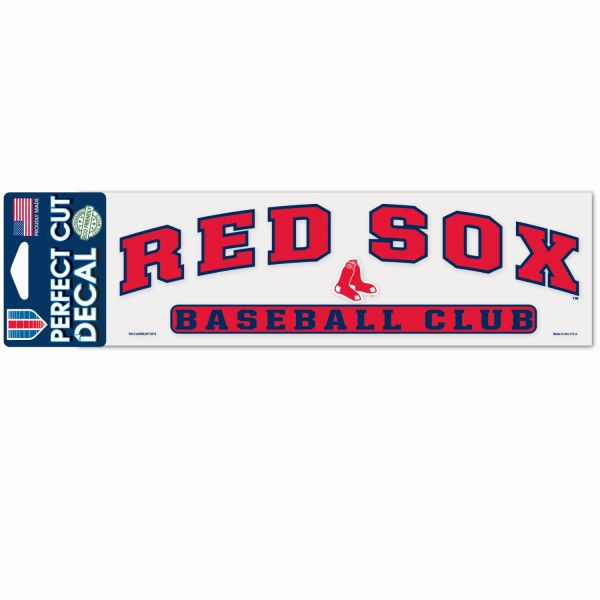MLB Perfect Cut Aufkleber 8x25cm Boston Red Sox