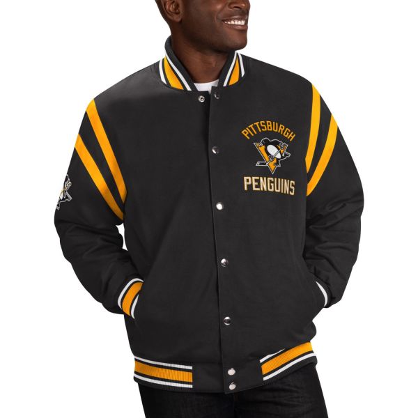 G-III Pittsburgh Penguins NHL Tailback Varsity Jacket