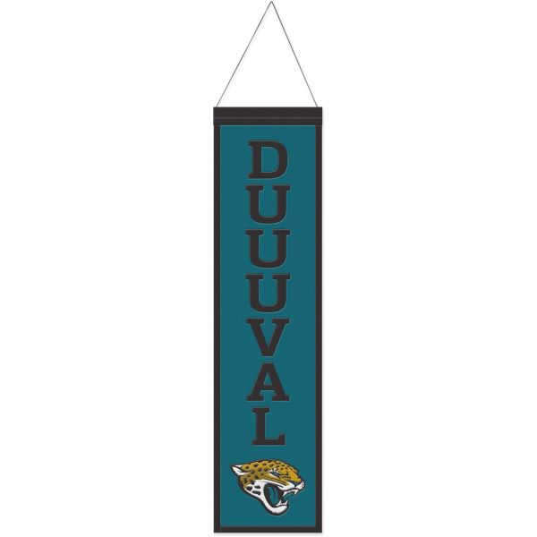 Jacksonville Jaguars SLOGAN NFL Wool Banner 80x20cm