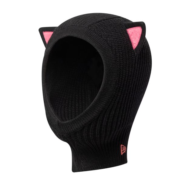 New Era Kinder Balaclava Wintermütze mit Katzenohren schwarz
