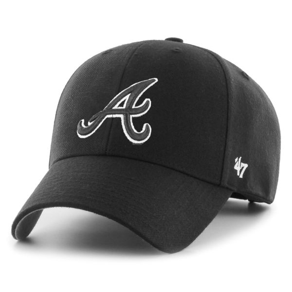 47 Brand Snapback Cap - MLB Atlanta Braves schwarz / weiß
