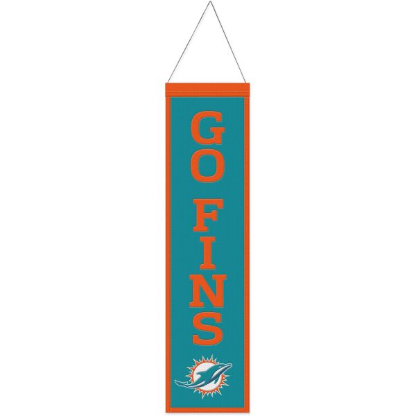Miami Dolphins SLOGAN NFL Wool Banner 80x20cm