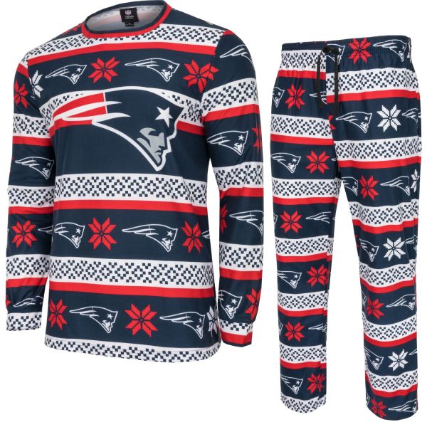 NFL Winter XMAS Pyjama Schlafanzug New England Patriots