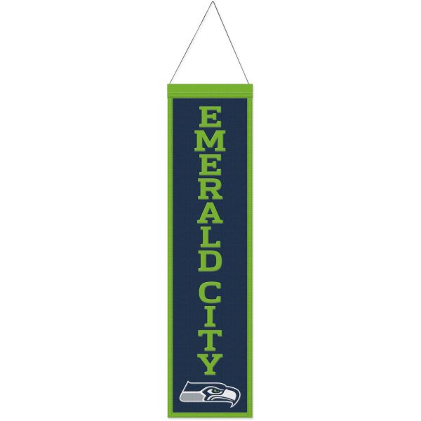Seattle Seahawks SLOGAN NFL Wool Banner 80x20cm
