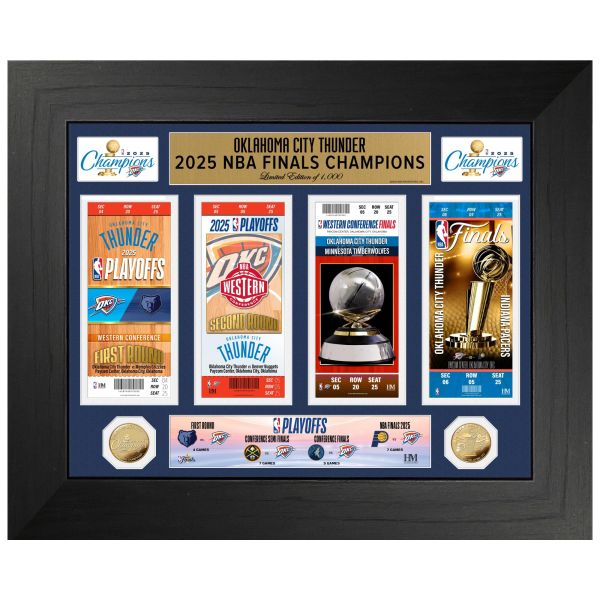 Oklahoma City Thunder 2025 NBA Champions Ticket Deluxe Mint