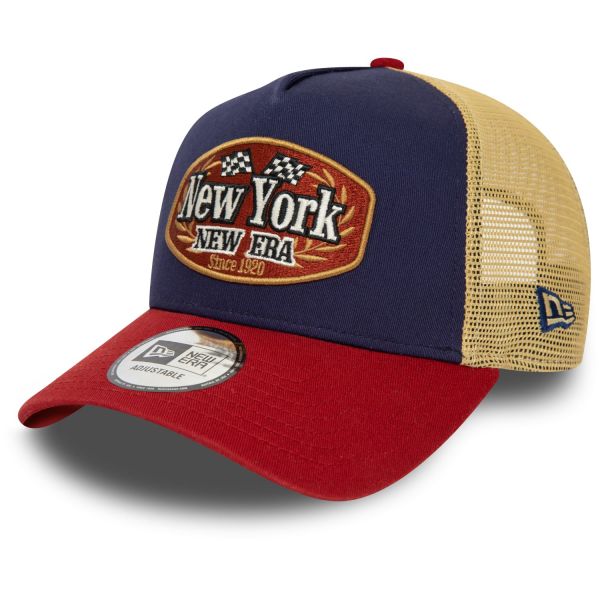 New Era E-Frame Trucker Cap - MOTORSPORT Racing navy