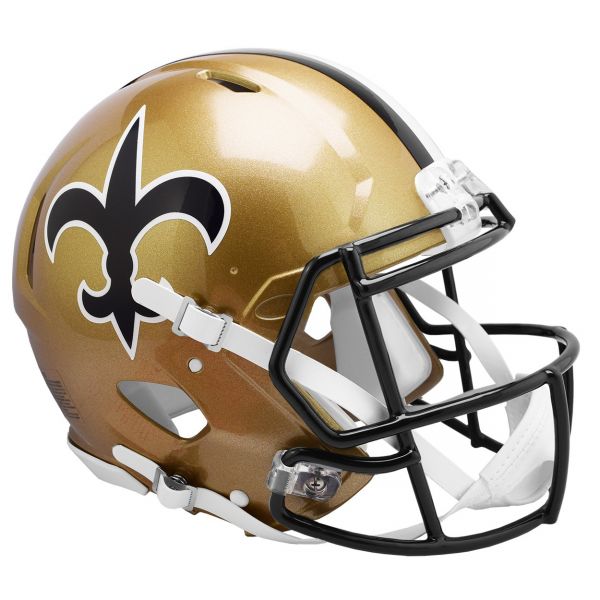 Riddell Speed Authentic Helm - New Orleans Saints 1976-1999