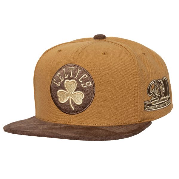 Mitchell & Ness Strapback Cap - COFFEE Boston Celtics