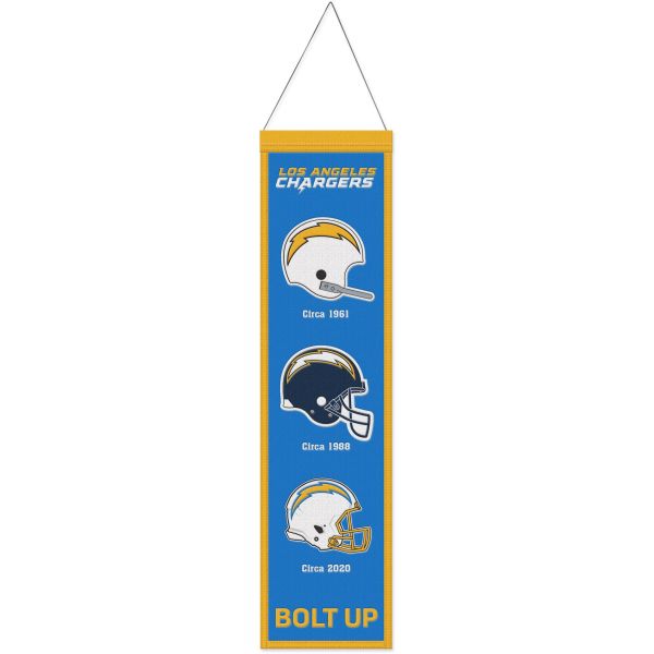Los Angeles Chargers EVOLUTION NFL Wool Banner 80x20cm