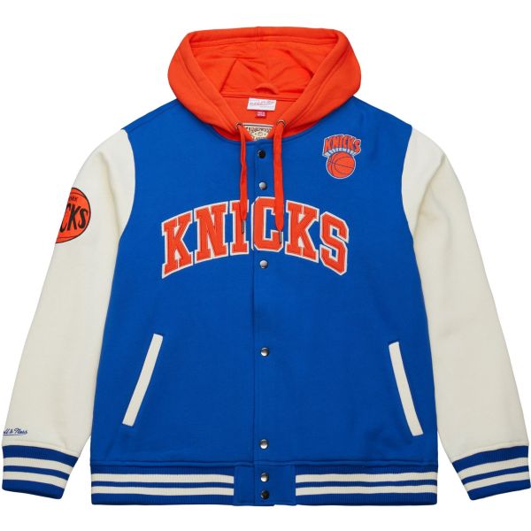 M&N Midweight Hooded Fleece Jacket - New York Knicks