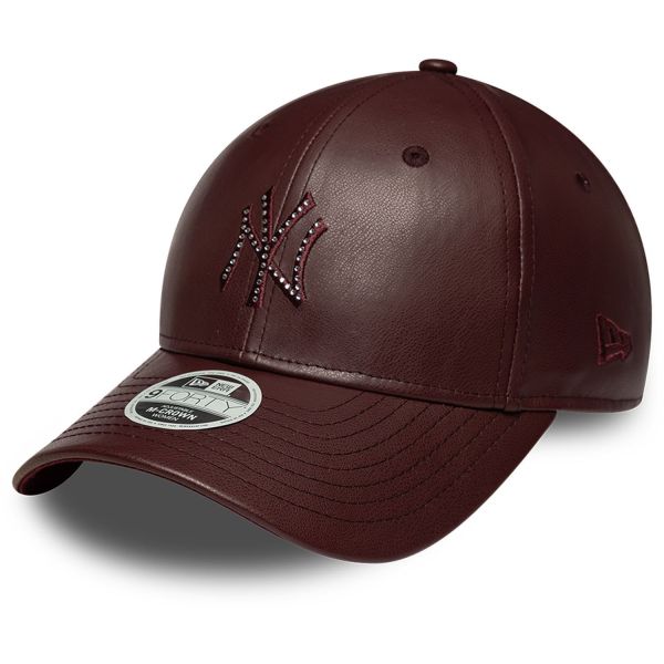 New Era 9Forty Damen Cap - KUNSTLEDER NY Yankees braun