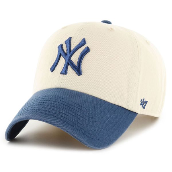 47 Brand Strapback Cap - CLEAN UP New York Yankees beige