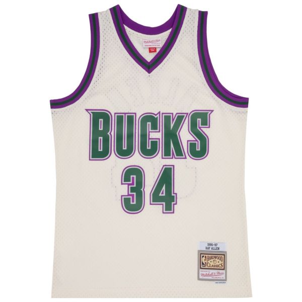 Swingman Jersey Milwaukee Bucks OFF-WHITE Ray Allen