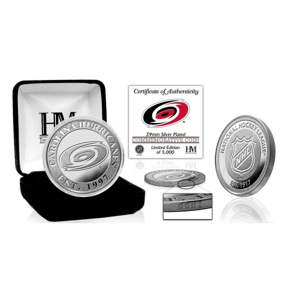 Carolina Hurricanes NHL Commemorative Coin (39mm) argenté