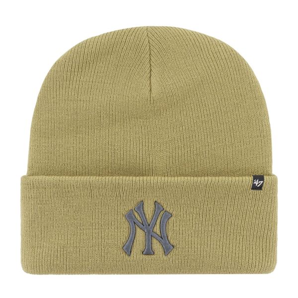 47 Brand Knit Beanie - HAYMAKER New York Yankees old gold