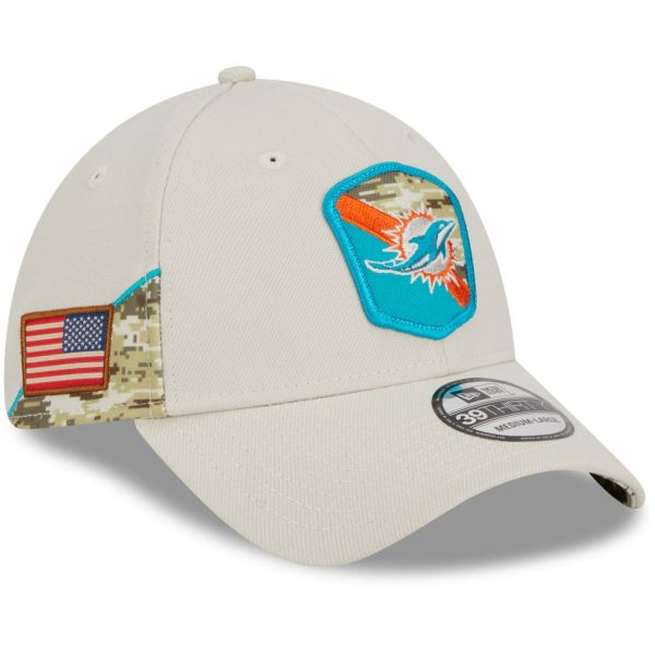 New Era 39Thirty Cap Salute to Service Miami Dolphins
