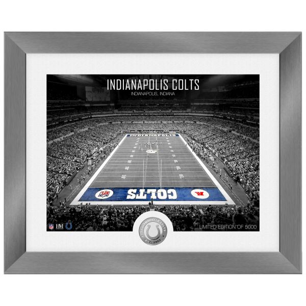 Indianapolis Colts NFL Stadion Silber Coin Bild 40x33cm