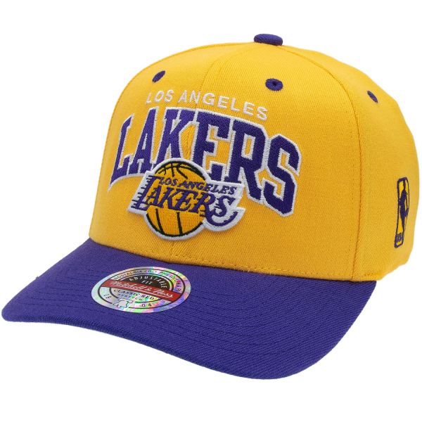 M&N Stretch Snapback Classic Red Cap Los Angeles Lakers gelb