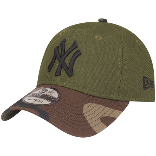 New Era 9Twenty Strapback Cap - New York Yankees oliv wood