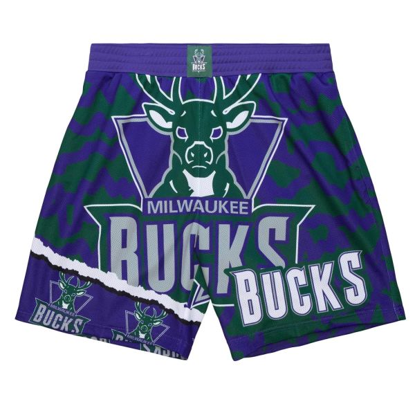 M&N Milwaukee Bucks JUMBOTRON Basketball Shorts