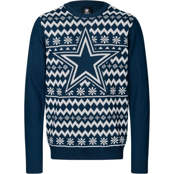 NFL Winter Sweater XMAS Knit Pullover - Dallas Cowboys