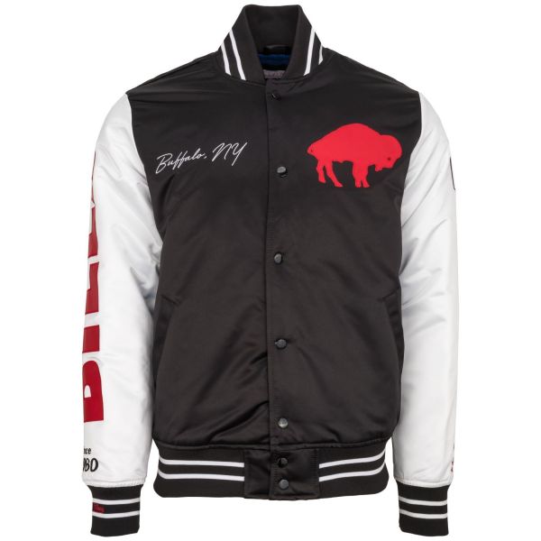 M&N Varsity Satin Jacket - NFL Buffalo Bills