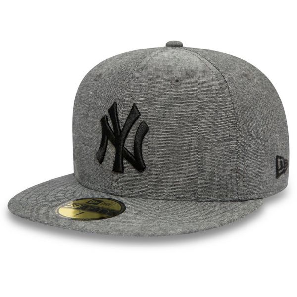 New Era 59Fifty Fitted Cap - CHAMBRAY New York Yankees grau