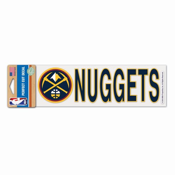 NBA Perfect Cut Aufkleber 8x25cm Denver Nuggets