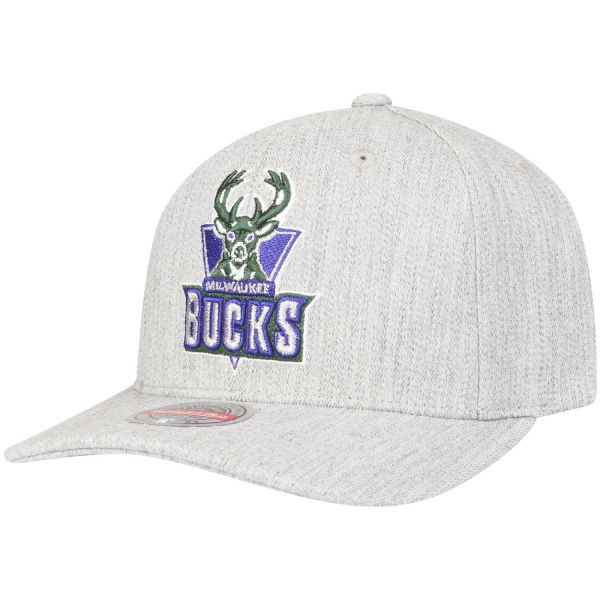 Mitchell & Ness Snapback Stretch Cap HEATHER Milwaukee Bucks