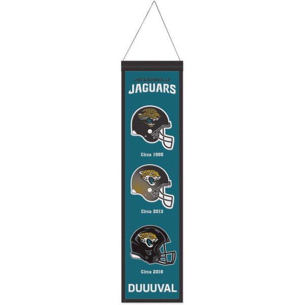 Jacksonville Jaguars EVOLUTION NFL Wool Banner 80x20cm